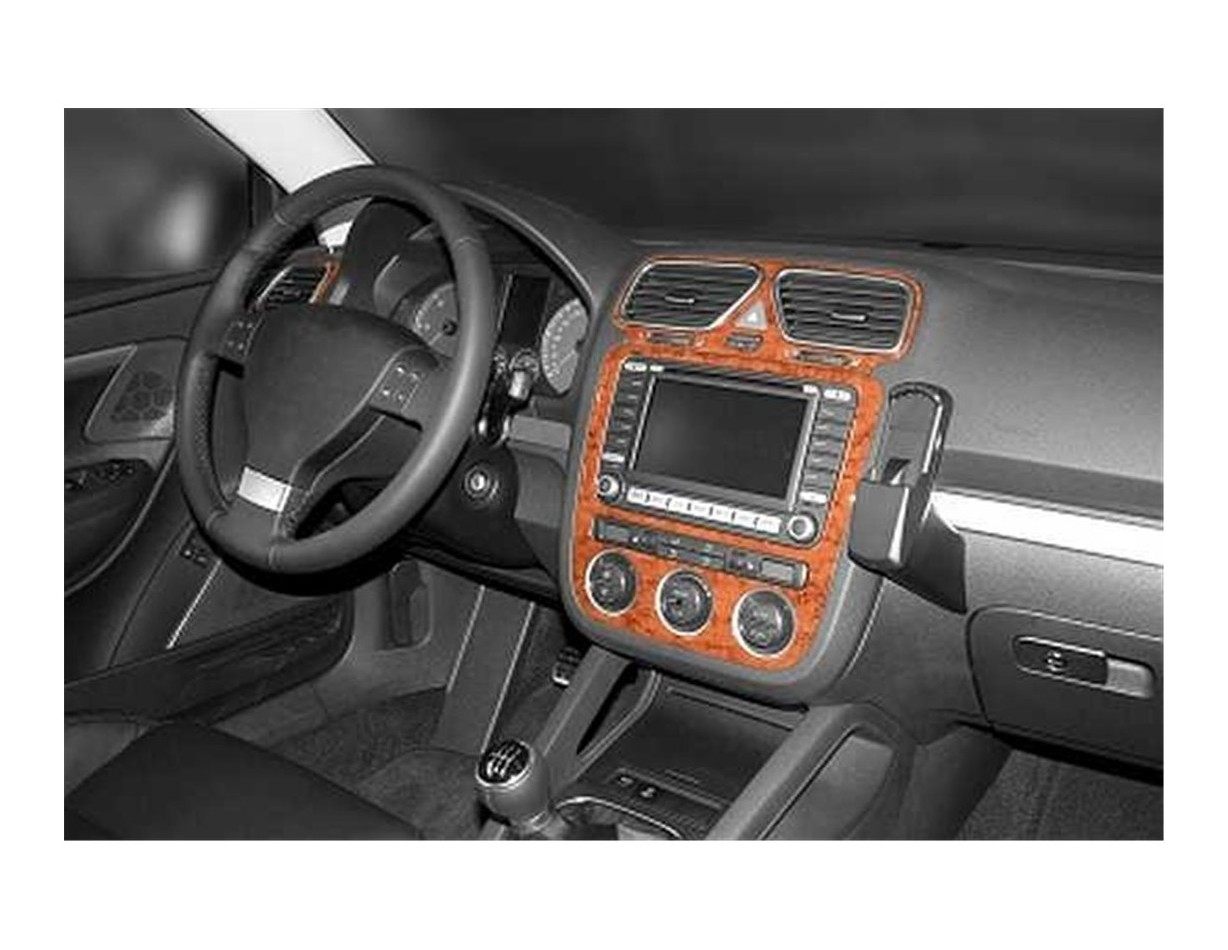 Volkswagen Eos 05-12.10 Mittelkonsole Armaturendekor Cockpit Dekor 9-Teilige - 1- Cockpit Dekor Innenraum