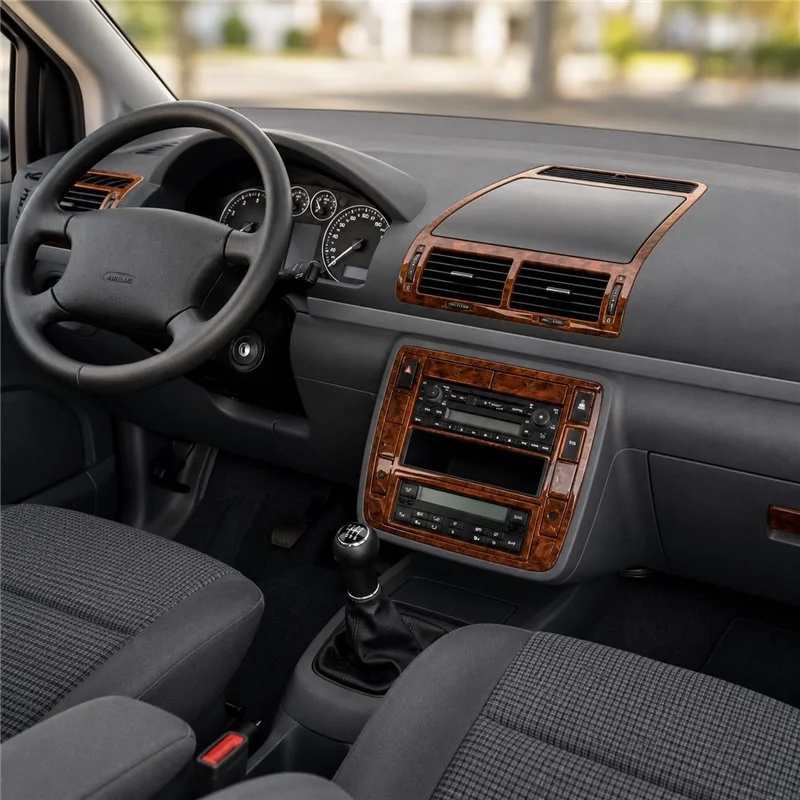 Volkswagen Sharan 2000-2009 3D dashboard sierlijstset, 24 delen