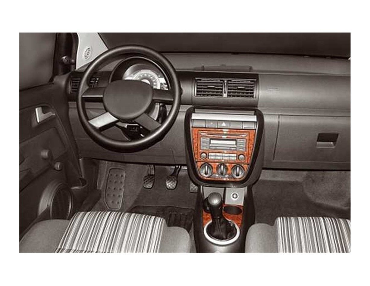 Volkswagen Fox 09.2005 3M 3D Interior Dashboard Trim Kit Dash Trim Dekor 9-Parts