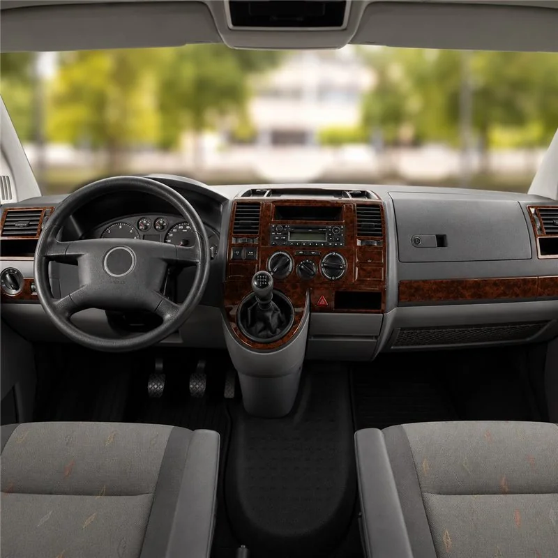 Volkswagen Transporter T5 2003-2009 3D dashboard sierlijstset, 29 delen