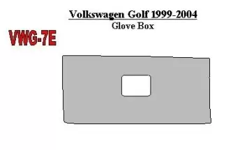 Volkswagen Golf 1999-2004 Optional glowe-box Decor de carlinga su interior