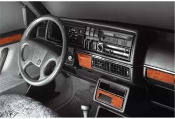 Volkswagen Golf II Jetta II 01.85 - 07.913D Inleg dashboard Interieurset aansluitend en pasgemaakt op he 13 -Teile