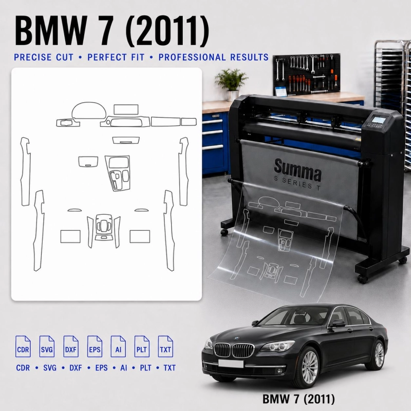 Dima di taglio interni BMW 7 2011 per PPF e wrapping