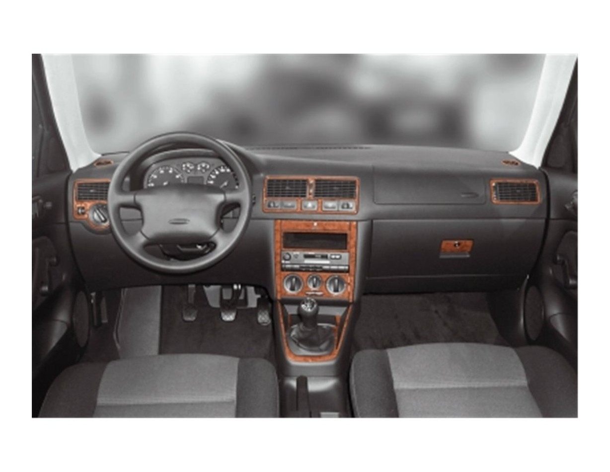 Volkswagen Golf IV 10.97-03 Mittelkonsole Armaturendekor Cockpit Dekor 15-Teilige - 1- Cockpit Dekor Innenraum