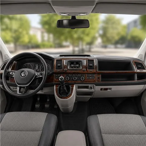 Volkswagen Transporter T6 2016 3D dashboard trim kit, 38 parts