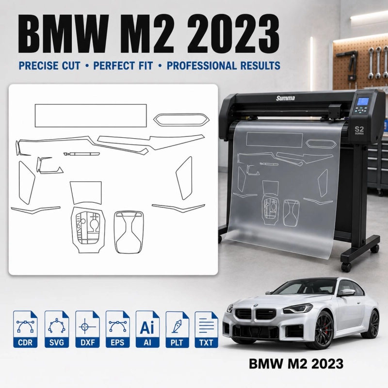Dima di taglio interni BMW M2 2023 per PPF e wrapping