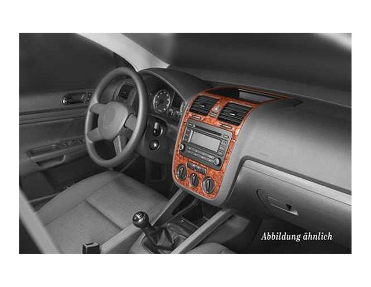 Volkswagen Golf V Jetta 10.03-10.08 automatic AC 3M 3D Interior Dashboard Trim Kit Dash Trim Dekor 3-Parts