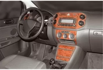 Volkswagen Golf V Plus 12.2004 3M 3D Interior Dashboard Trim Kit Dash Trim Dekor 16-Parts