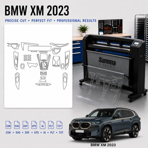 BMW Xm 2023 Interior PPF & Wrap Cutting Template