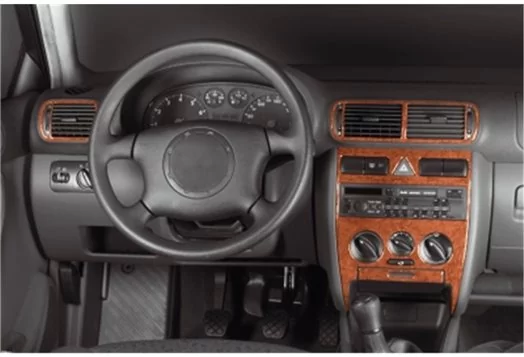 Audi Q3 ab 2015 3M 3D BASIC Interior Mittelkonsole Armaturendekor Cockpit  Dekor 28-Teile
