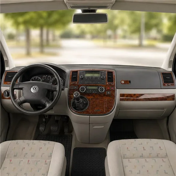 Volkswagen Multivan 2003-2010 kit salpicadero 3D, 26 piezas