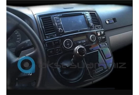 Innenraum Dekor Cockpit für VW T5 Multivan FL 2009-2015 Carbon Optik 2
