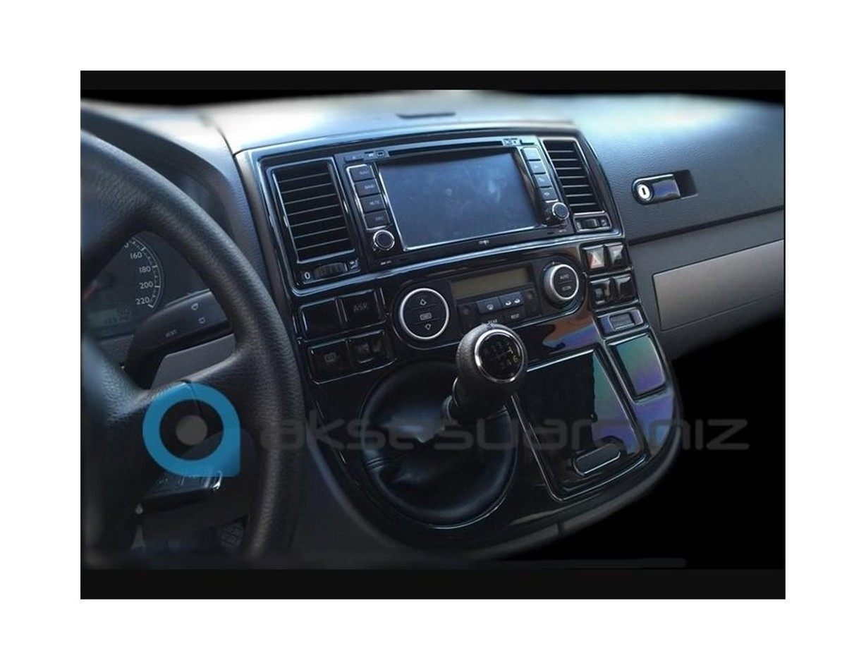 Volkswagen Multivan T5 03-09 Mittelkonsole Armaturendekor Cockpit Dekor 22-Teilige - 1- Cockpit Dekor Innenraum