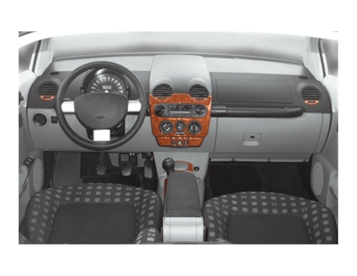 Volkswagen New Beettle 03.98-04.02 3D Decor de carlinga su interior del coche 11-Partes