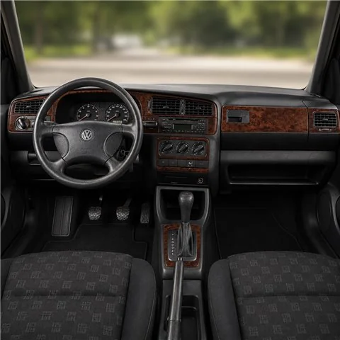 Volkswagen Golf 1994-1998 Automatikgetriebe 3D Armaturenbrett-Dekor-Set, 18 Teile