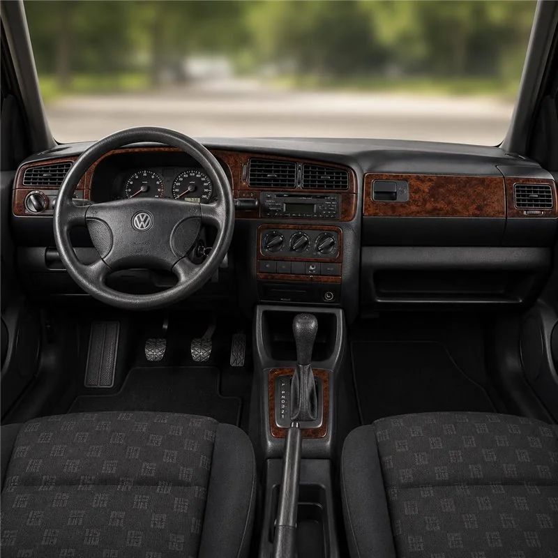 Volkswagen Golf 1994-1998 automaat 3D dashboard sierlijstset, 18 delen