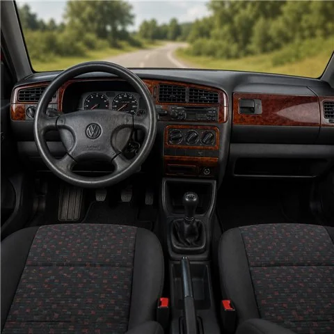Volkswagen Golf 1994-1998 Schaltgetriebe 3D Armaturenbrett-Dekor-Set, 18 Teile