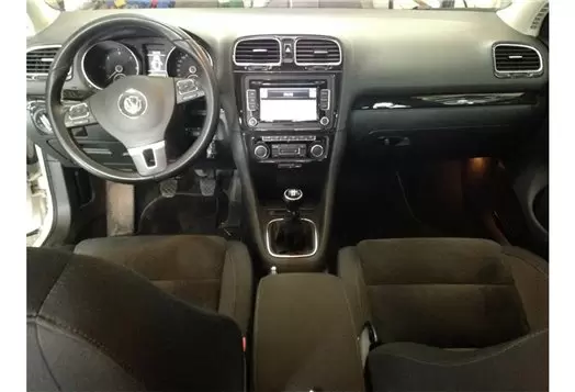 Innenraum Dekor Cockpit für VW Polo 2001-2009 Wurzelholz Optik 14 tlg