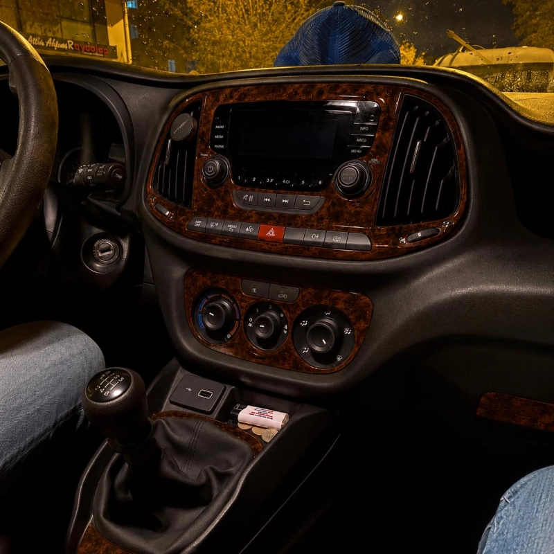 Fiat Doblo 2015-2022 poi kit rivestimento cruscotto e interni 3D 42 pezzi