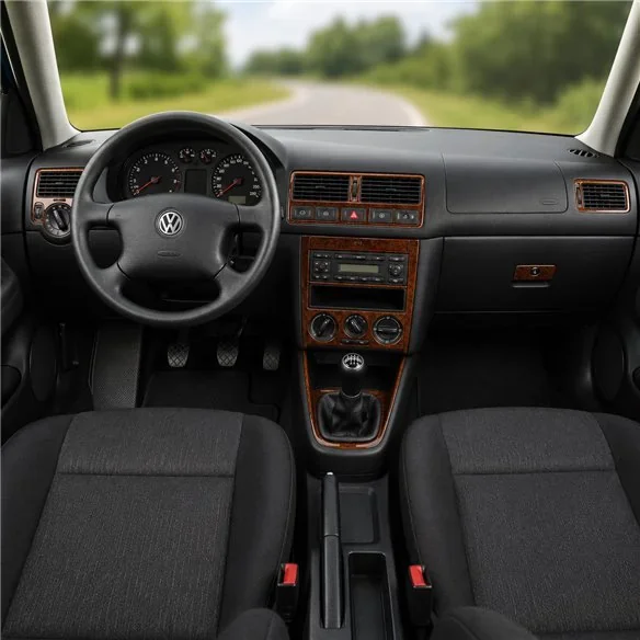 Volkswagen Golf 1999-2004 4 Doors, handgeschakeld 3D dashboard sierlijstset