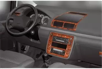 Volkswagen Sharan 04.00-12.09 3D Decor de carlinga su interior del coche 24-Partes