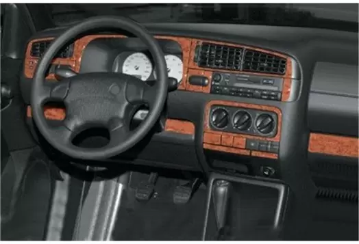 Volkswagen Vento 04.95 - 09.97 3D Inleg dashboard Interieurset aansluitend en pasgemaakt op he 23 -Teile