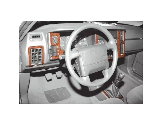 Volvo 440-460 08.88-08.93 3M 3D Interior Dashboard Trim Kit Dash Trim Dekor 15-Parts
