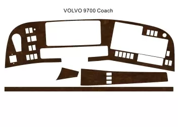 Volvo 9700 Bus Coach 2013 3D Decor de carlinga su interior del coche 4-Partes