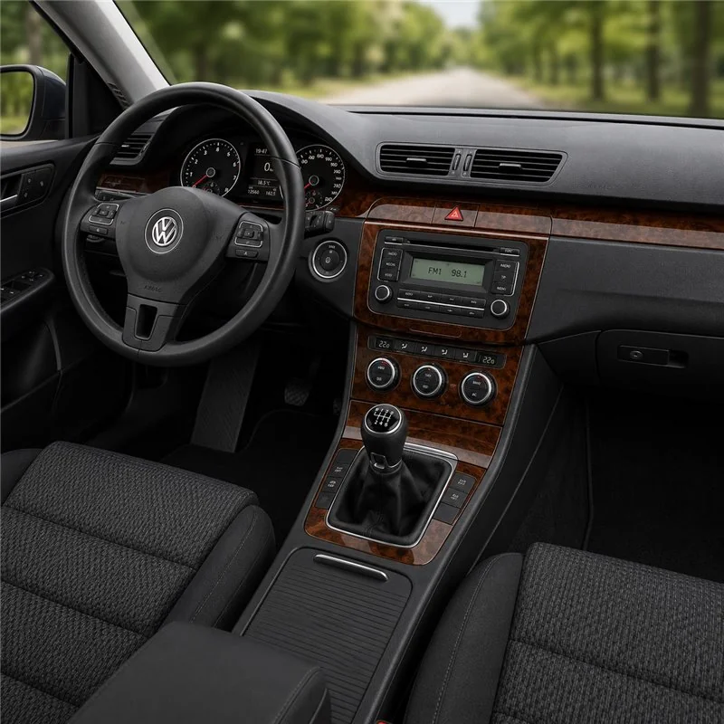 Volkswagen Passat B6 Tacho 2005+ 2010+ 3D dashboard trim kit, 3 parts