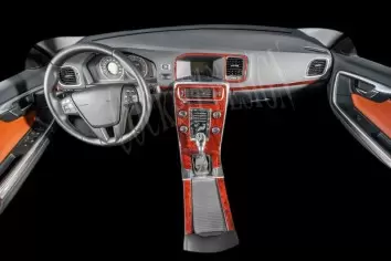 Volvo S 60 01.2012 3M 3D Interior Dashboard Trim Kit Dash Trim Dekor 12-Parts