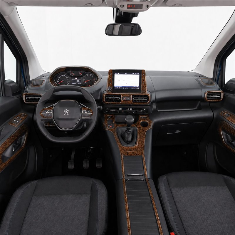 Toyota ProAce City 2019/2020-Present 3D Armaturenbrett Dekor Set 33-teilig Schaltgetriebe