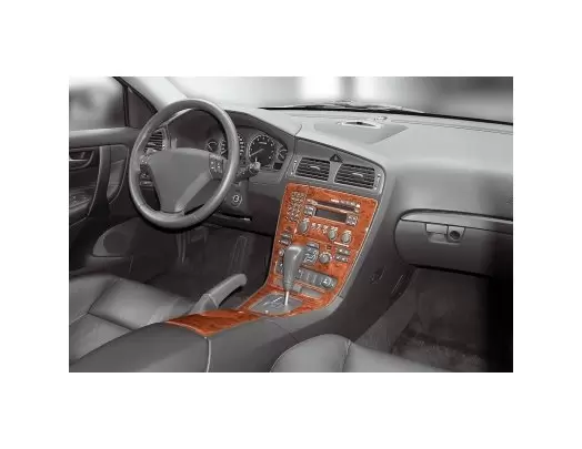 Volvo S 60 08.00-04.05 3D Decor de carlinga su interior del coche 10-Partes