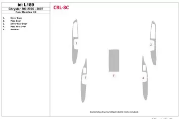 Chrysler 300 2005-2007 Door Handles Interior BD Dash Trim Kit