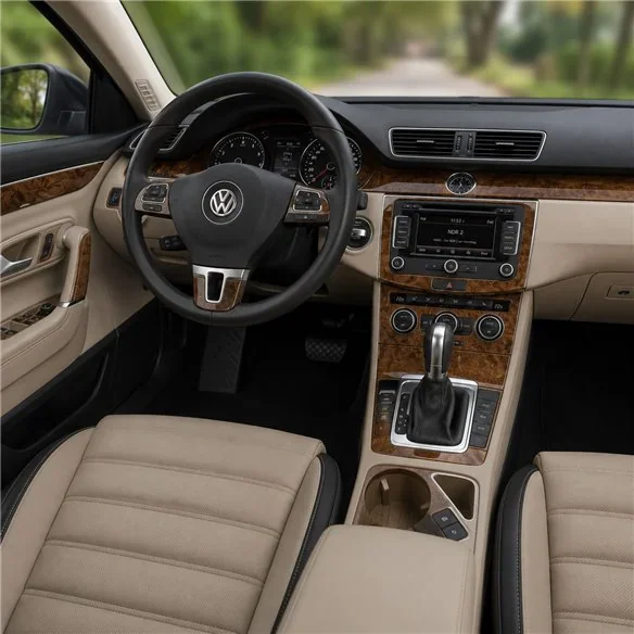 Volkswagen Passat B7 2010+ 3D dashboard sierlijstset, 17 delen