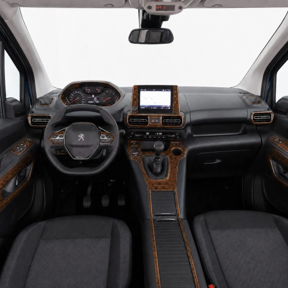 Peugeot Rifter 2018-Present 3D Armaturenbrett Dekor Set 33-teilig Schaltgetriebe