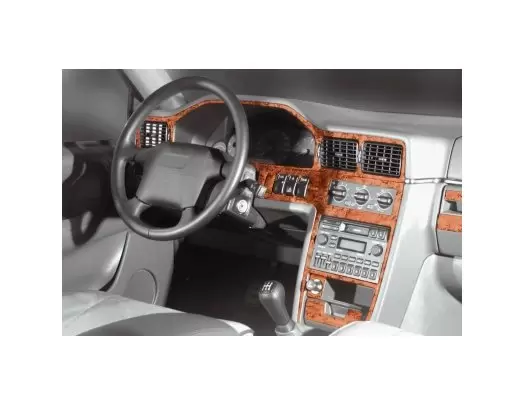 Volvo S 90-V 90 12.96-03.98 3M 3D Interior Dashboard Trim Kit Dash Trim Dekor 17-Parts