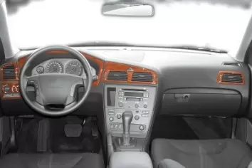 Volvo V 70 01.00-04.05 3D Decor de carlinga su interior del coche 6-Partes