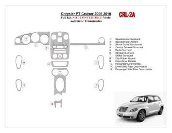 Chrysler PT Cruiser 2006-UP Full Set Interior BD Dash Trim Kit