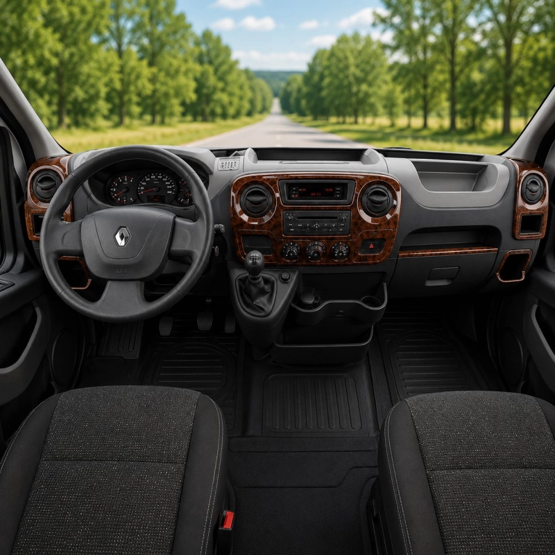 Opel Movano 2010-Actualidad kit 3D de molduras interiores para salpicadero 29 piezas