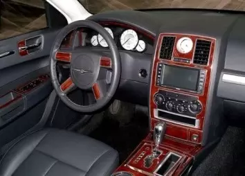 Chrysler 300 2008-UP Matching the original color Decor de carlinga su interior