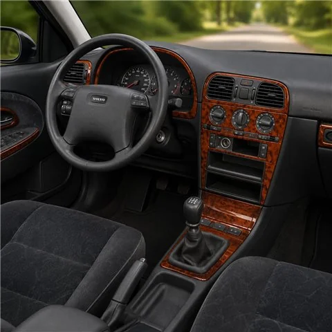 Volvo S 40-V 40 1996-2000 3D dashboard sierlijstset, 18 delen