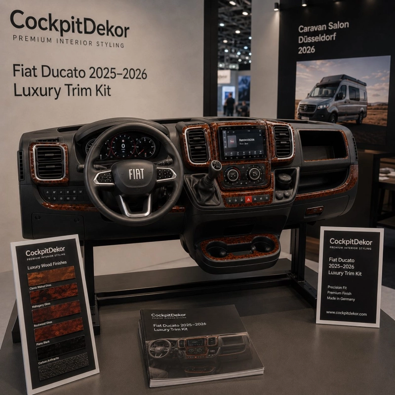 Peugeot Boxer 2021 3D interieur dashboard decoratieset dashboard decor 27-delen