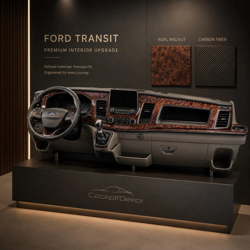 Ford New Transit 2024 3D Cockpit Dekor Interieurleisten Set 30-teilig