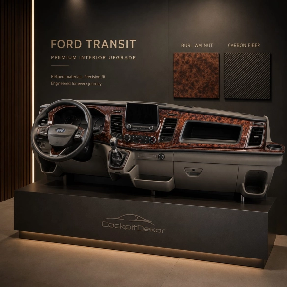 Ford New Transit 2024 3D Cockpit Dekor Interieurleisten Set 30-teilig