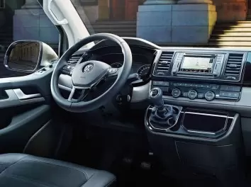 Volkswagen Transporter T6 2016 3D Interior Dashboard Trim Kit Dash Trim Dekor 38-Parts