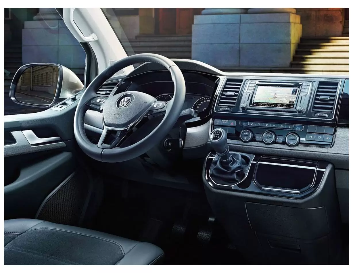 Volkswagen Transporter T6 2016 3D Decor de carlinga su interior del coche 38-Partes