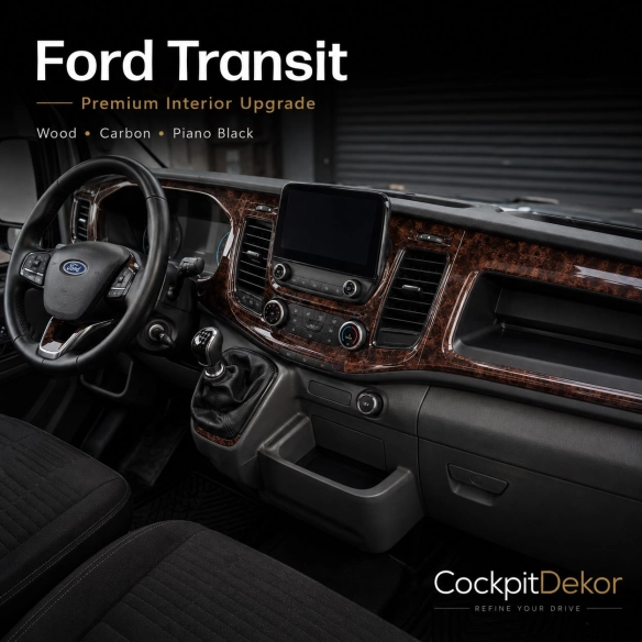 Ford New Transit 2020 3D interieur dashboard decoratieset dashboard decor 27-delen
