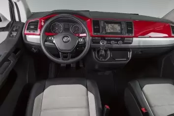 Volkswagen Transporter T6 2016 3D Interior Dashboard Trim Kit Dash Trim Dekor 20-Parts