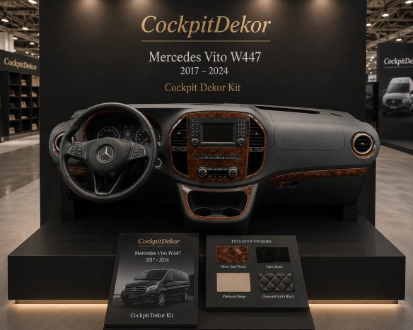 Mercedes Vito W447 2015-heden 3D interieur dashboard decoratieset dashboard decor 38-delen