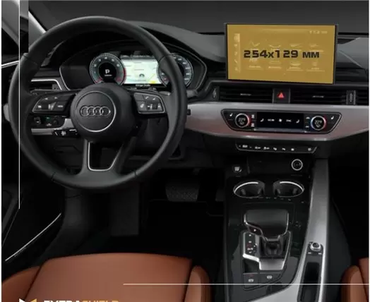 Audi A4 (B8) 2007 - 2015 Multimedia MMI 6,5" DisplayschutzGlass Kratzfest Anti-Fingerprint Transparent - 1- Cockpit Dekor Innenr